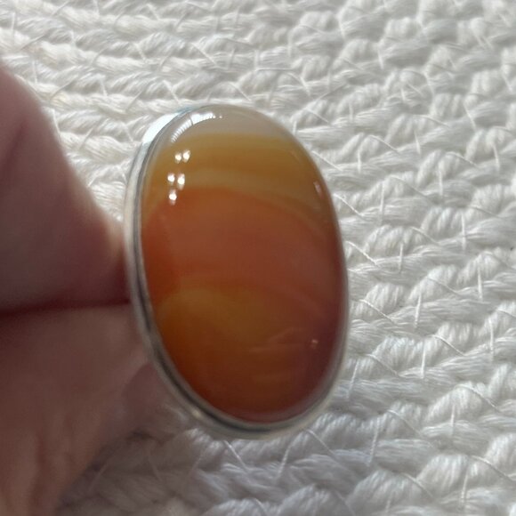 Beautiful SARDONYX Handmade Sterling 925 Ring Size 6.75 #883D - Picture 1 of 3